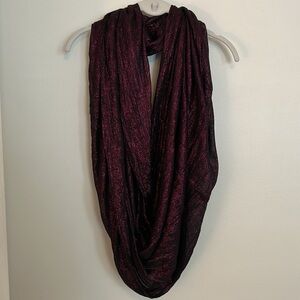 Express Glittering Black and Purple Scarf